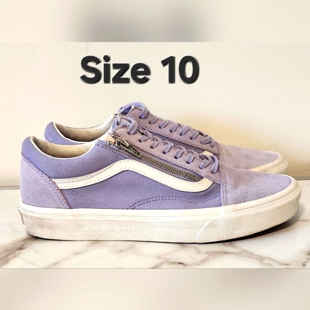 Purple and white vans